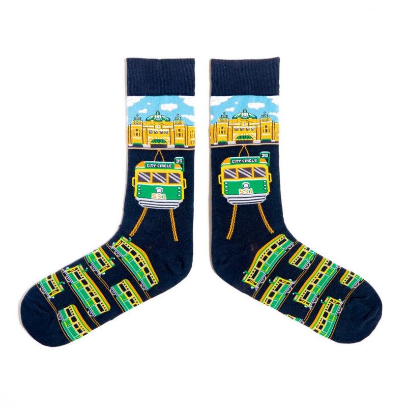 Spencer Flynn – Flinders Feet Station (Men’s Socks) – Poppy Shop Toys ...