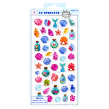 Pink Poppy: 3D Stickers Sea Creatures