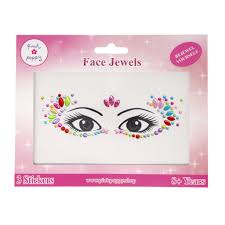 Pink Poppy: Romantics Bejeweled Face Jewels