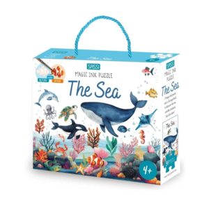 Sassi -  Magic Water Puzzle & Book Set (The Sea)
