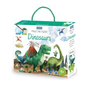 Sassi -  Magic Water Puzzle & Book Set (Dinosaurs)