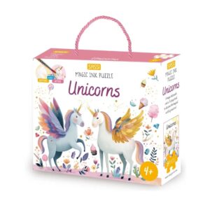 Sassi -  Magic Water Puzzle & Book Set (Unicorns)